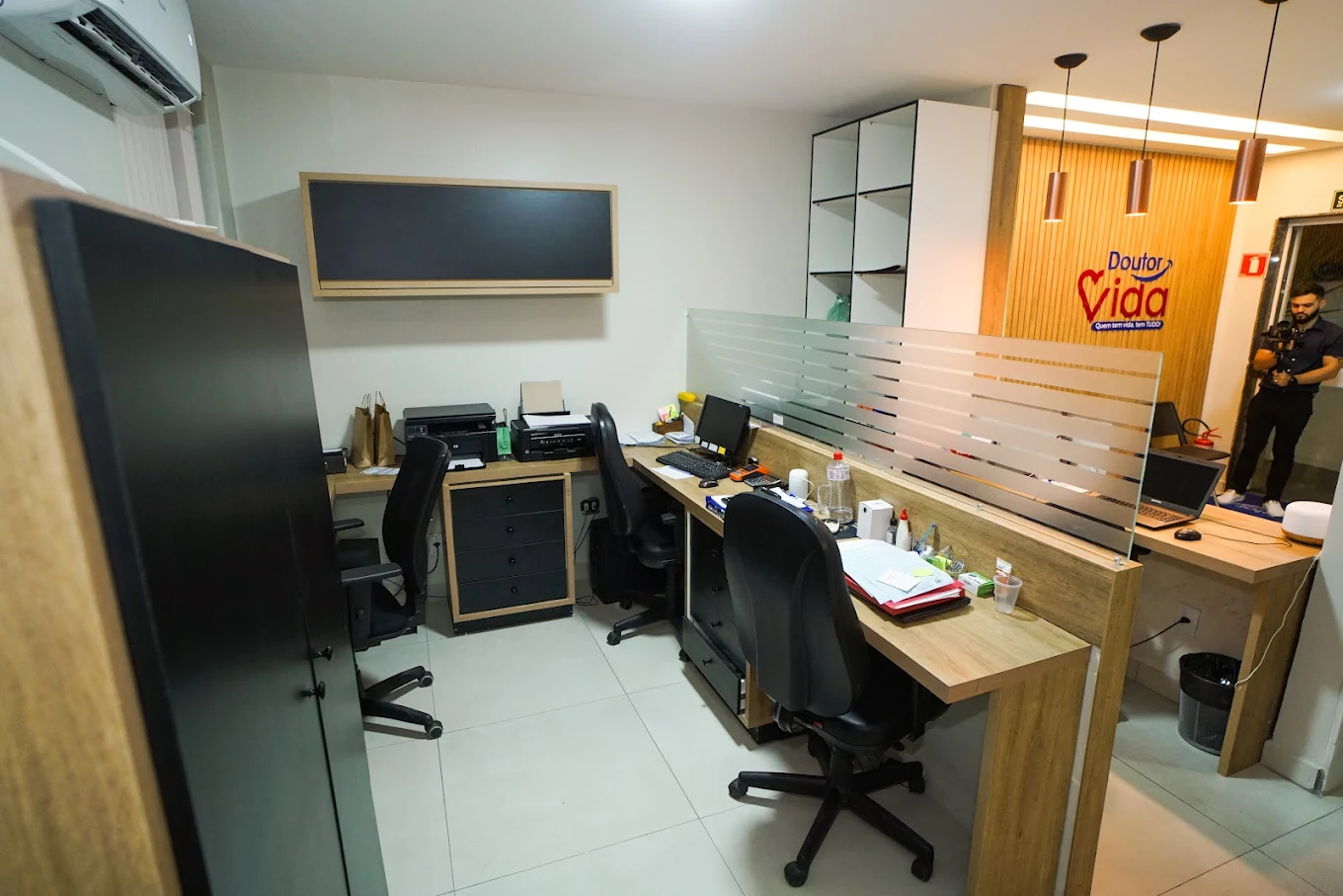 Sala de espera confortável